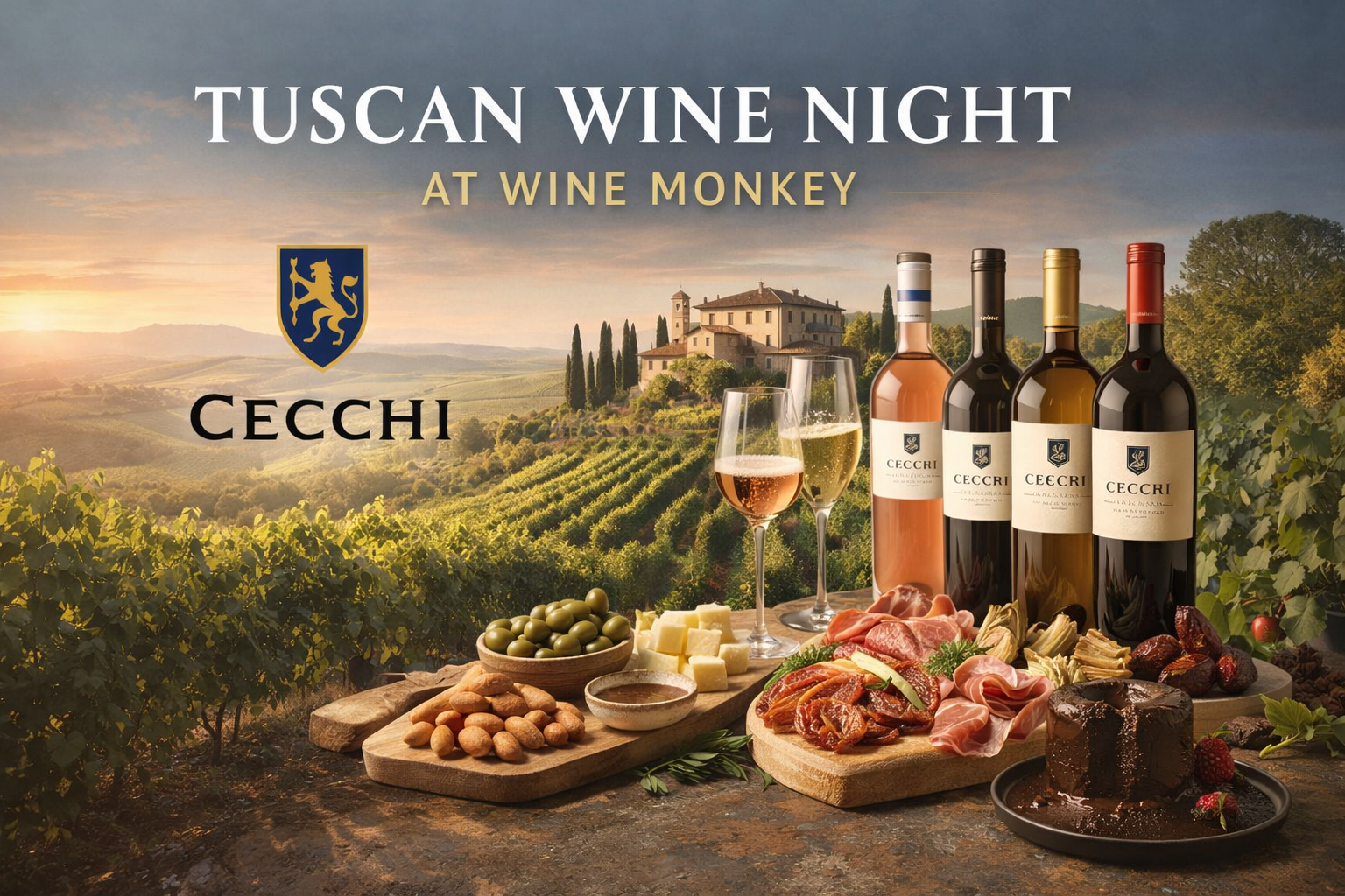 Cecchi Tuscan wine night at Wine Monkey