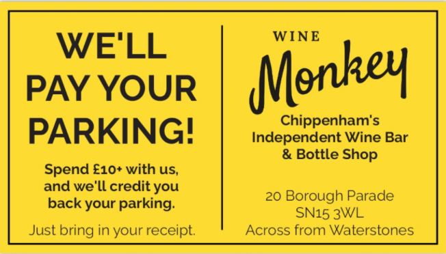 Wine Monkey pays your parking