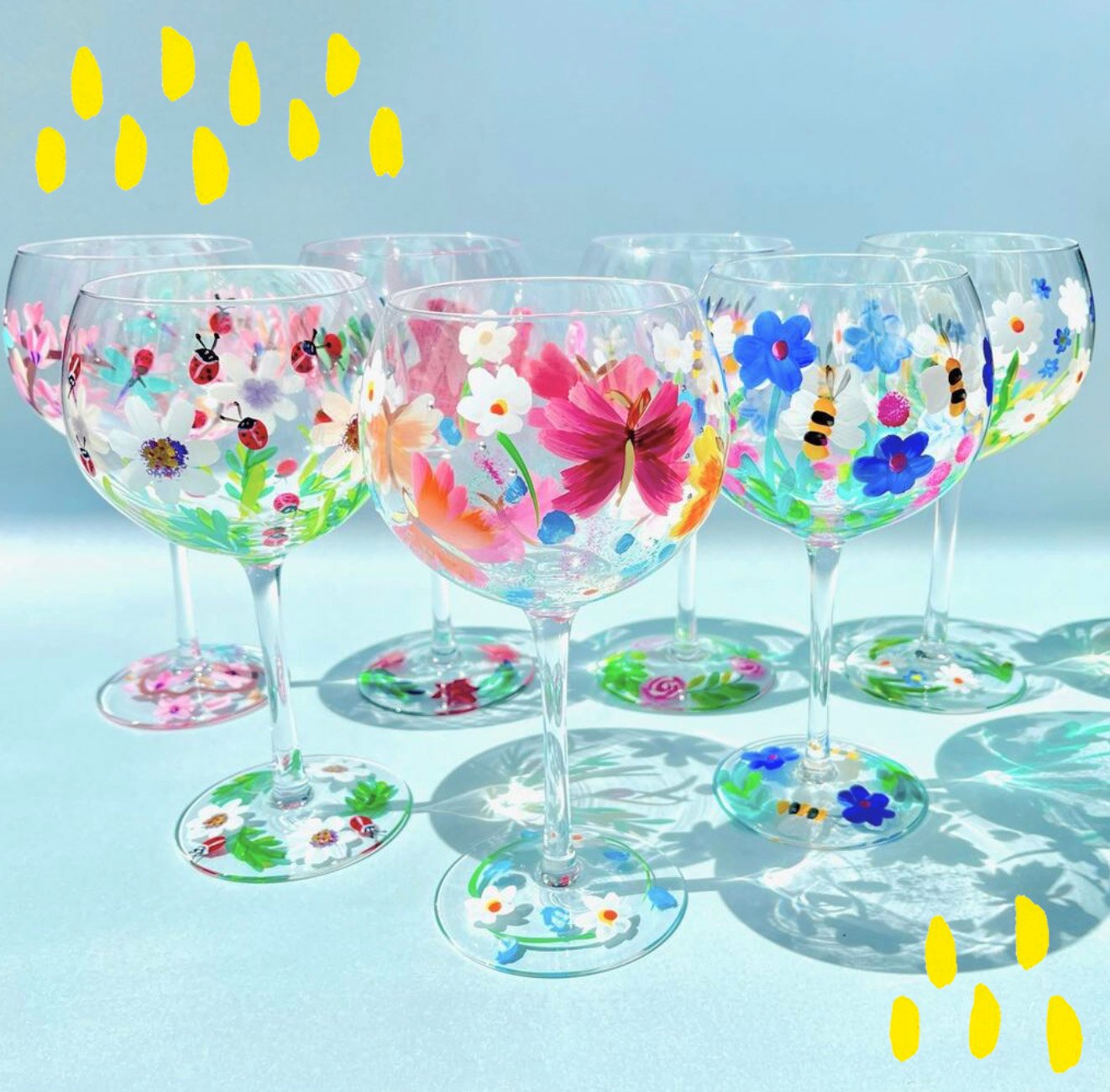 Wine glass paint and sip at Wine Monkey